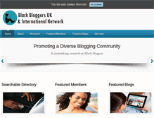 Tablet Screenshot of blackbloggersnetwork.co.uk